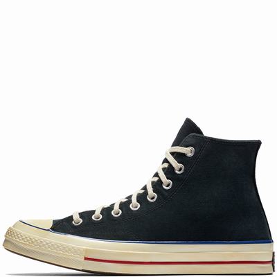 Converse Chuck Taylor All Star '70 Vintage '36 Canvas High Tops Womens - Black/Blue/Red Shoes (696QKVCZ)